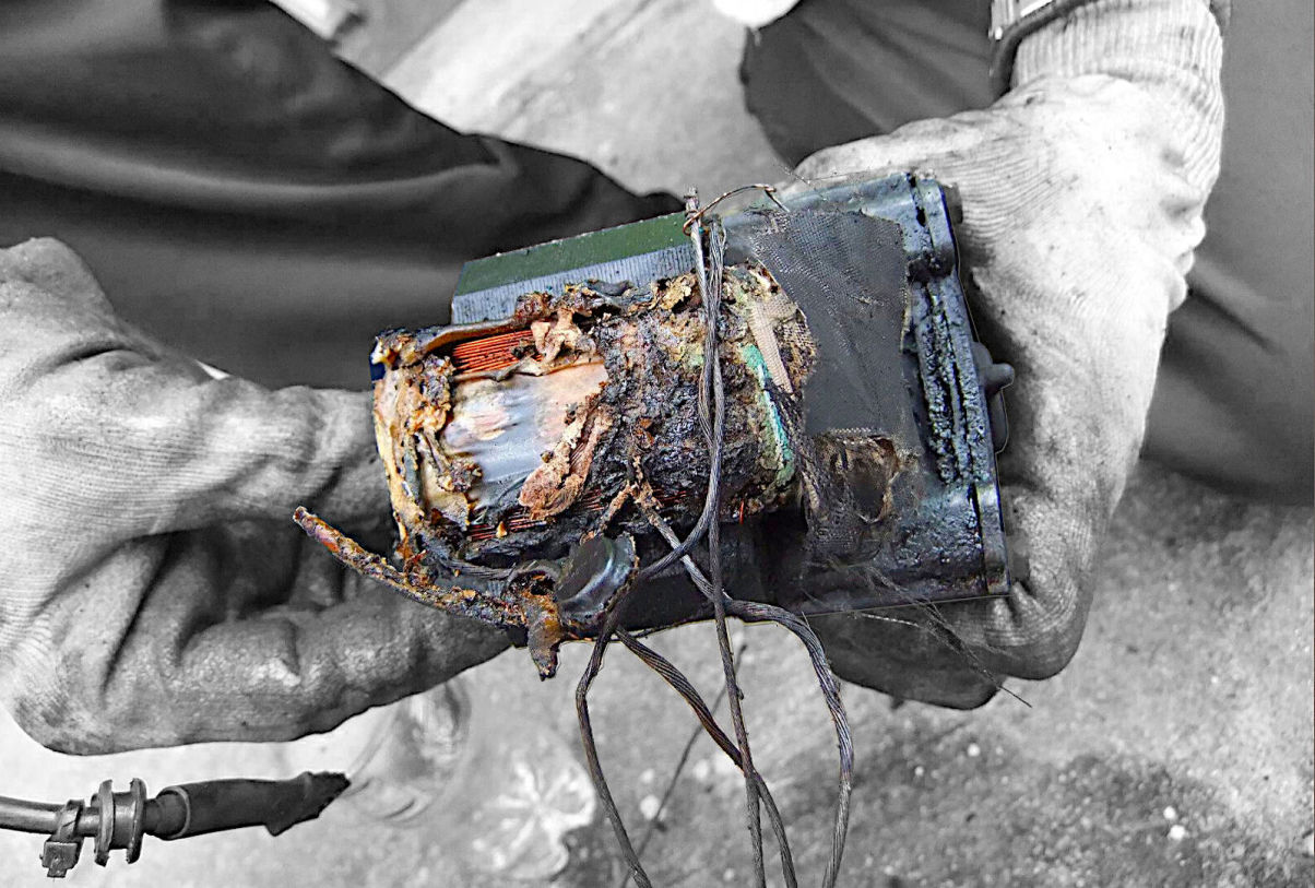 Burnt motor